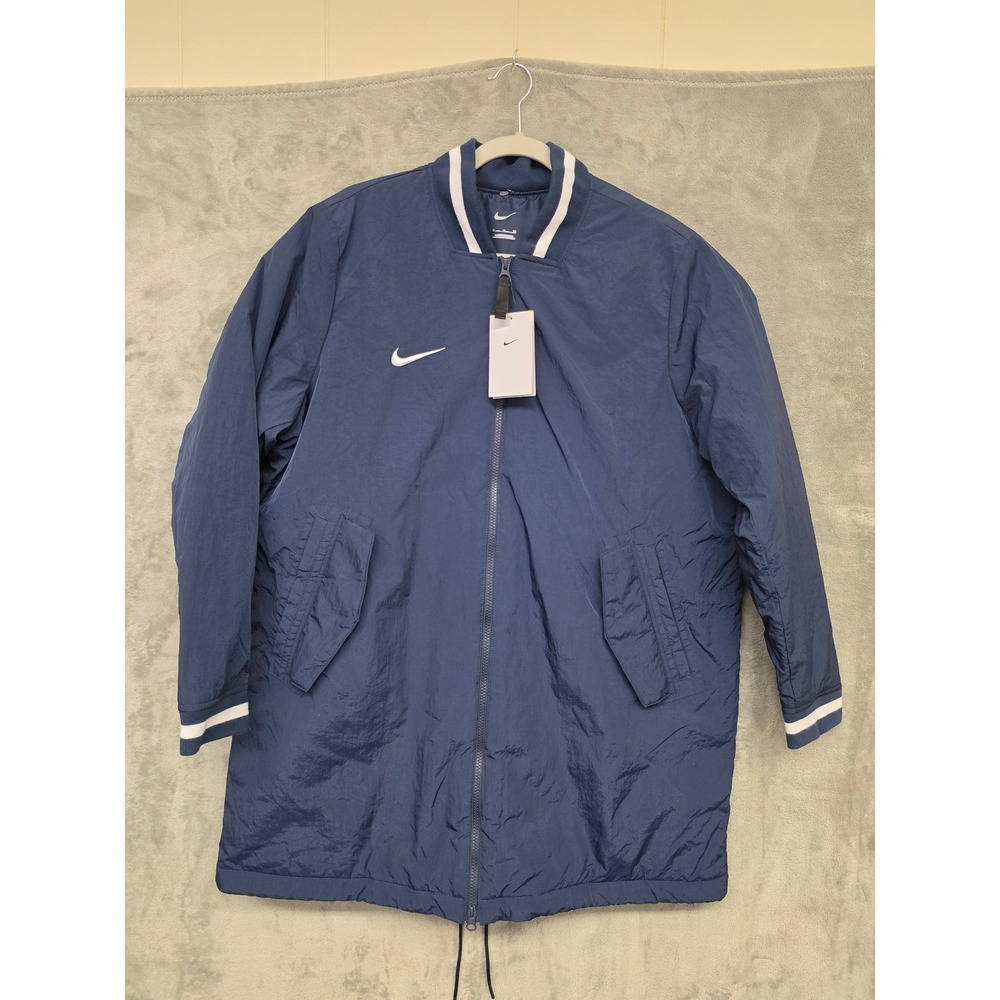 Nike Women's Dugout Bench Jacket Navy Blue Size XL DC9103-419 Softball long $150